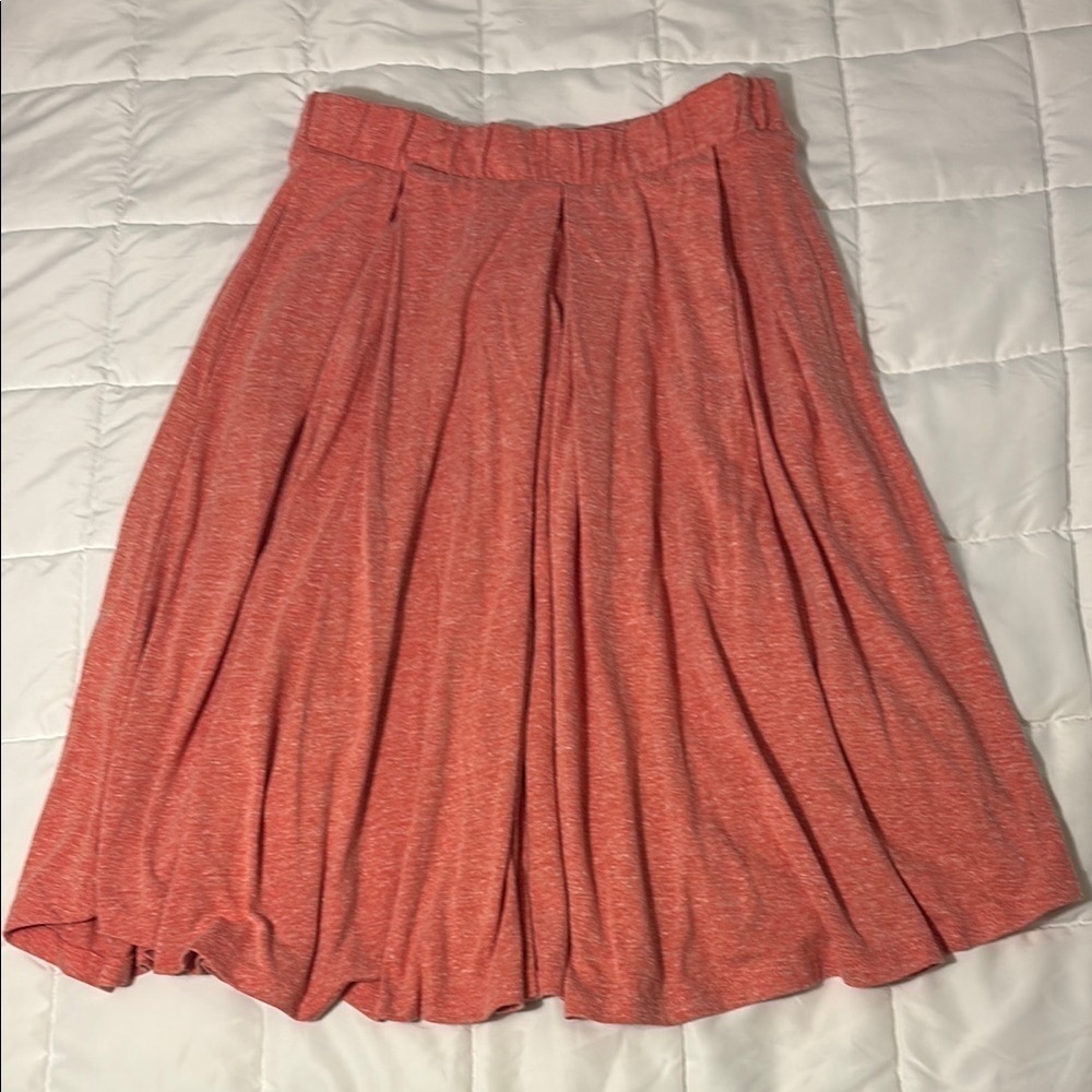 LulaRoe Madison Coral Skirt with pockets size S